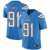 Nike Men & Women & Youth Chargers 91 Justin Jones Light Blue NFL Vapor Untouchable Limited Jersey,baseball caps,new era cap wholesale,wholesale hats